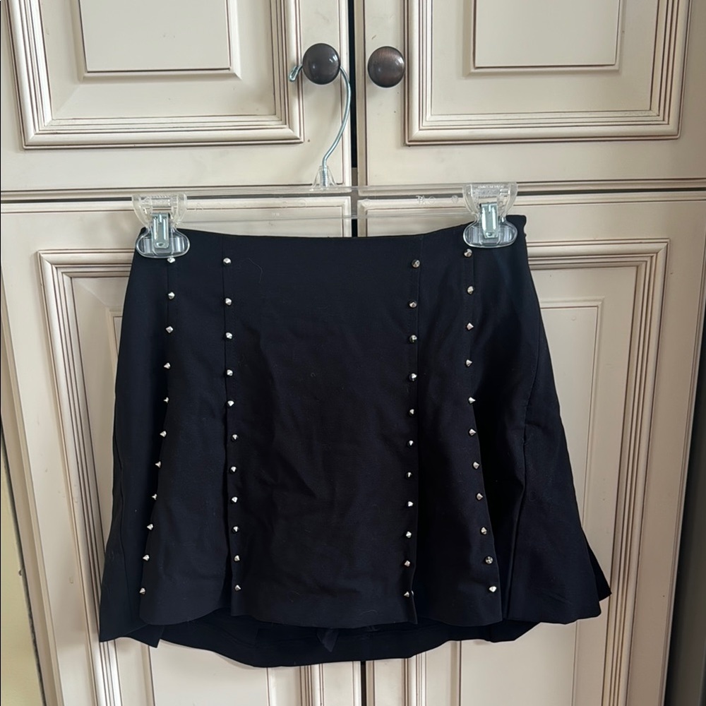Zara Blue Embellished Mini Skirt for Night Out